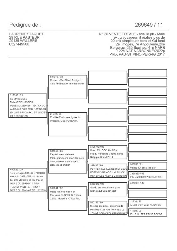 269649 PEDIGREE