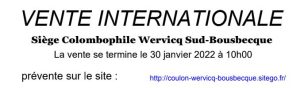 VENTE INTERNATIONALE – Wervicq Sud-Bousbecque (59)