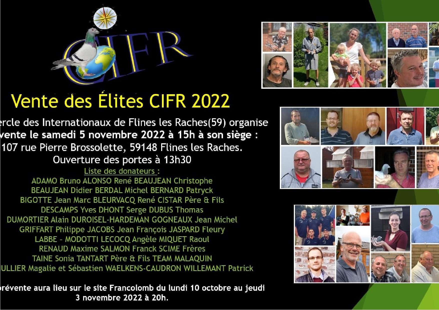Affiche vente CIFR 2022