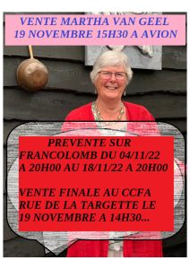 Pré-Vente : Martha VAN GEEL NL