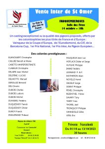 Pré-Vente : Les Inters de ST OMER