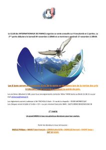 Pré-Vente : CIF – Club des Internationaux Français