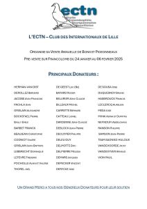 Pré-Vente : Club des Internationaux de Lille – ECTN