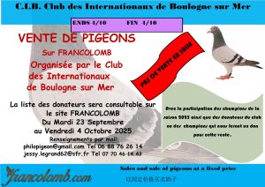 Vente de Bons : CIB (Club des Internationaux de BOULOGNE)