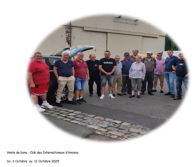 Vente de Bons : Club des Internationaux d’AMIENS