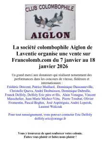 Vente de Bons : Aiglon de LAVENTIE