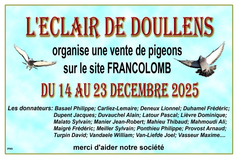 Vente de Bons : L’Eclair de DOULLENS