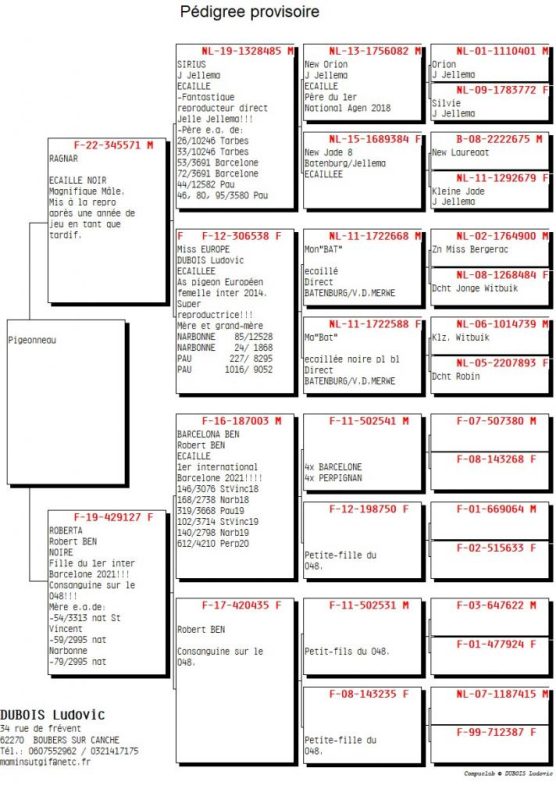 Dubois l ped vente fédé 2026