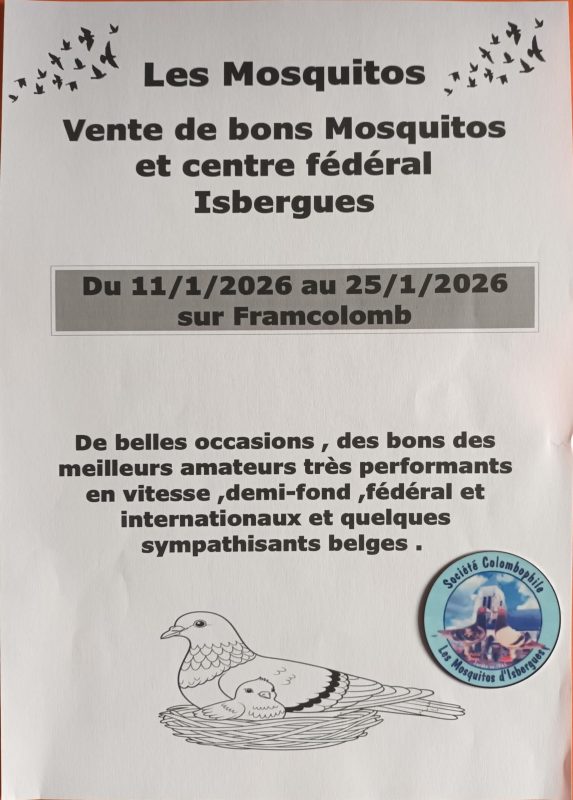 Vente de Bons : Ls Mosquitos ISBERGUES