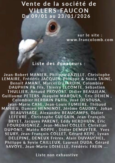 Vente de Bons : La Colombe de VILLERS-FAUCON (80)