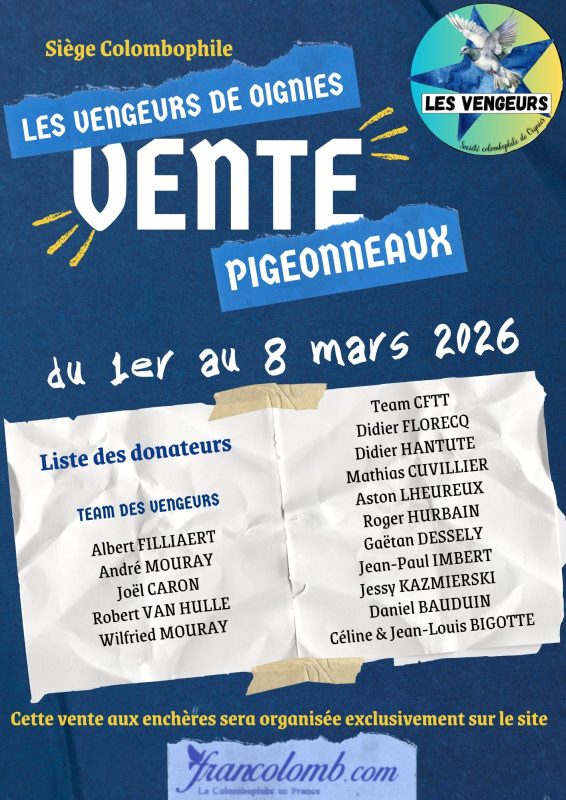 Vente de Bons : Les Vengeurs de OIGNIES