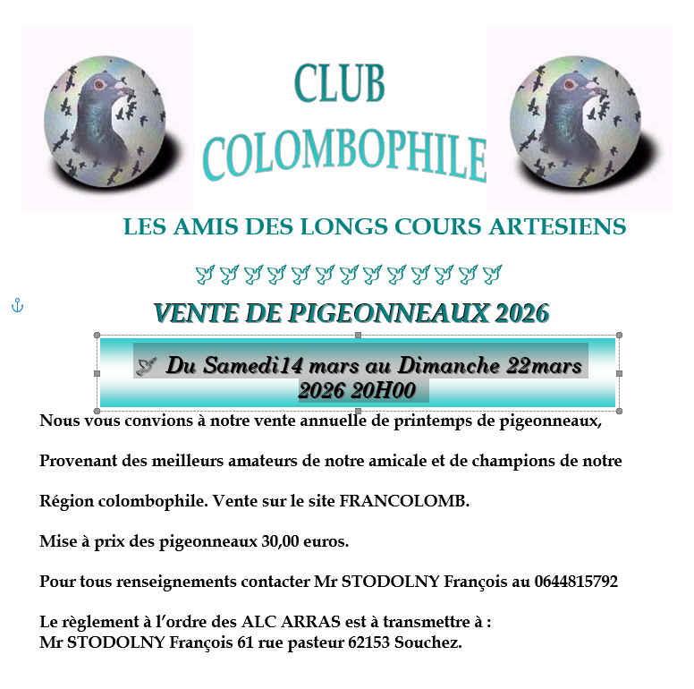 Vente de Bons : Les Amis des LONGS COURS ARTESIENS d&rsquo;ARRAS – ALC
