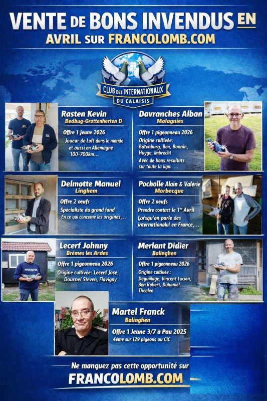 Vente de Bons : CIC – Club des Internationaux CALAIS