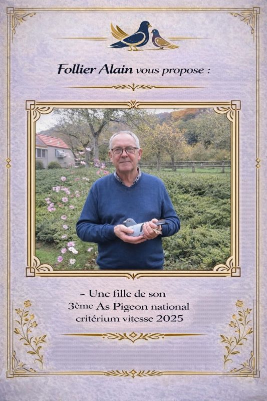 N° 8 : FOLLIER ALAIN