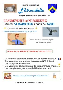 Pré-Vente : L&rsquo;Hirondelle de HOUPLIN ANCOISNE