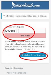 fr inscription validation mot de passe